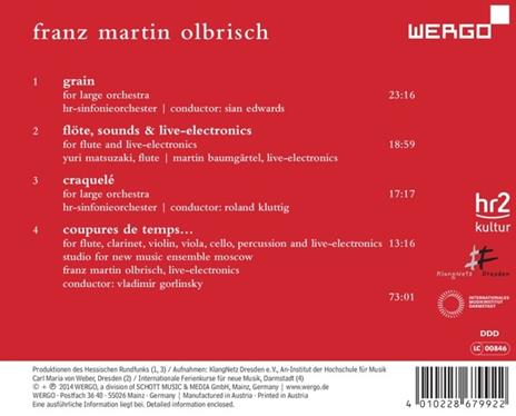 Olbrisch. Craquele - CD Audio - 2