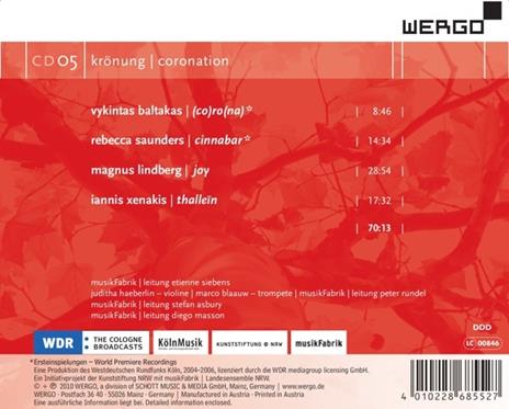 Coronation. Joy - CD Audio di MusikFabrik - 2