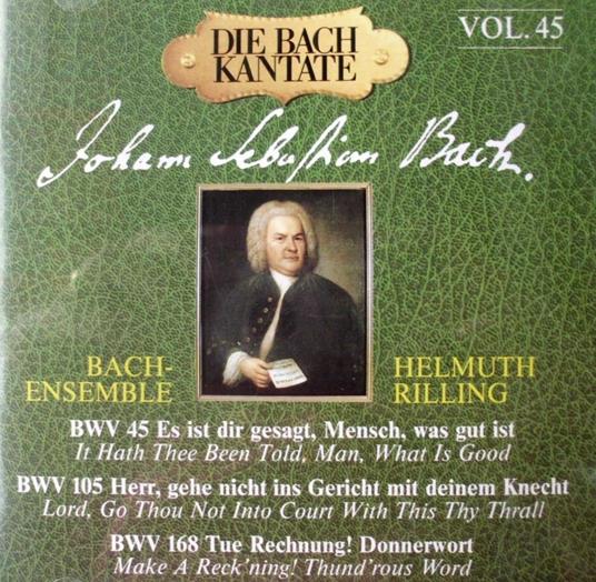 Cantata BWV45 - CD Audio di Johann Sebastian Bach