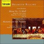 Messa n.3 / Mottetto per San Paolino - CD Audio di Anton Bruckner,Giacomo Puccini,Radio Symphony Orchestra Stoccarda,Helmuth Rilling,Gächinger Kantorei Stoccarda