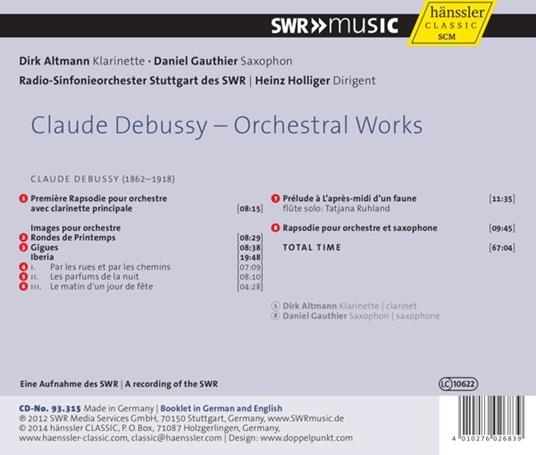 Opere orchestrali - CD Audio di Claude Debussy - 2