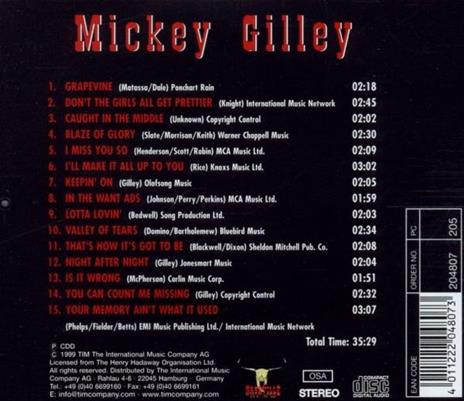 Grapevine - CD Audio di Mickey Gilley - 2
