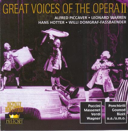 Great Voices Of The Opera II (2 CD) - CD Audio