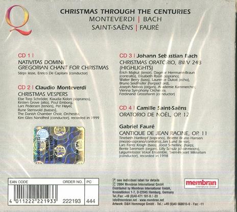 Christmas Through the Centuries - CD Audio - 2