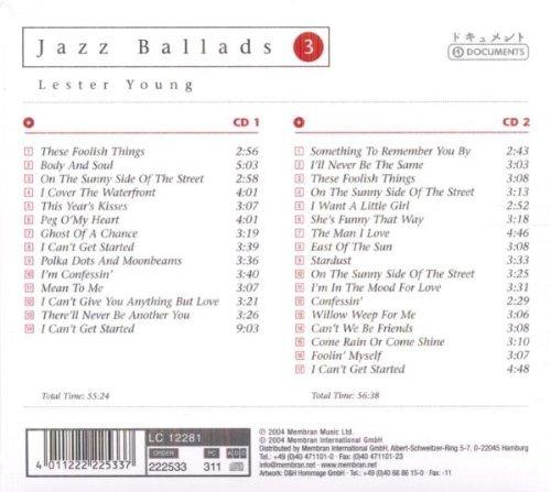 Jazz Ballads 3 - CD Audio di Lester Young
