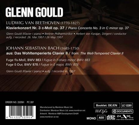 Concerto per pianoforte n.3 - CD Audio di Ludwig van Beethoven,Glenn Gould,Herbert Von Karajan - 2