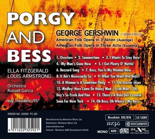Porgy and Bess - CD Audio di Louis Armstrong,Ella Fitzgerald - 2