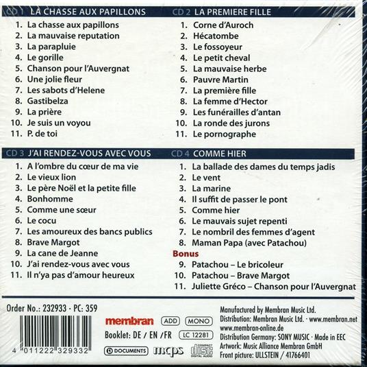 Une jolie fleur - CD Audio di Georges Brassens - 2