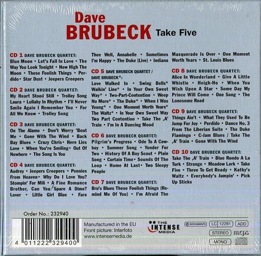 Dave Brubeck - CD Audio di Dave Brubeck - 2