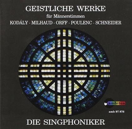 Geistliche Werke fur tiefe Stimmen - CD Audio di Francis Poulenc