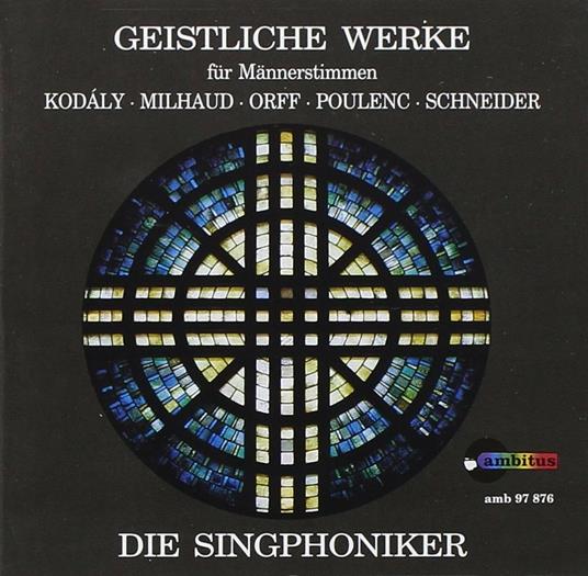 Geistliche Werke fur tiefe Stimmen - CD Audio di Francis Poulenc