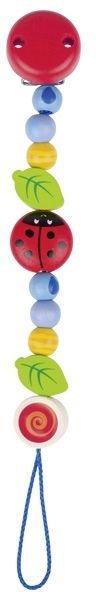 Goki Soother chain ladybird I giocattolo da appendere per bambini