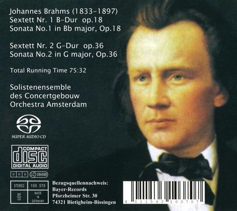Sextets;sonatas No. 1 & 2 - SuperAudio CD di Johannes Brahms - 2