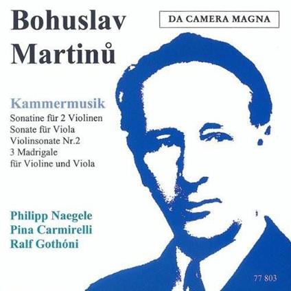 Kammermusik - CD Audio di Bohuslav Martinu