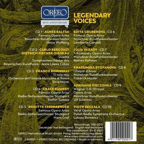 Legendary Voices - CD Audio - 2