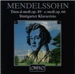Trios D - Moll op.49, 66 - CD Audio di Felix Mendelssohn-Bartholdy