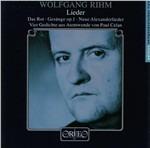 Lieder - CD Audio di Wolfgang Rihm