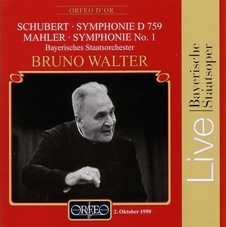Sinfonia n.8 Incompiuta / Sinfonia n.1 Il Titano - CD Audio di Gustav Mahler,Franz Schubert,Bruno Walter,Orchestra dell'Opera di Stato Bavarese