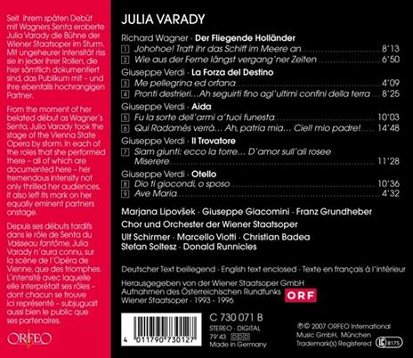 Julia Varady - CD Audio di Julia Varady - 2