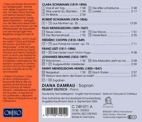Lieder. Brahms, Chopin, Liszt… - CD Audio di Diana Damrau - 2