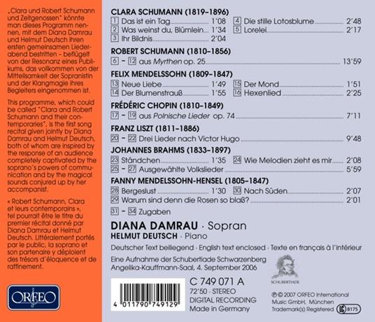 Lieder. Brahms, Chopin, Liszt… - CD Audio di Diana Damrau - 2