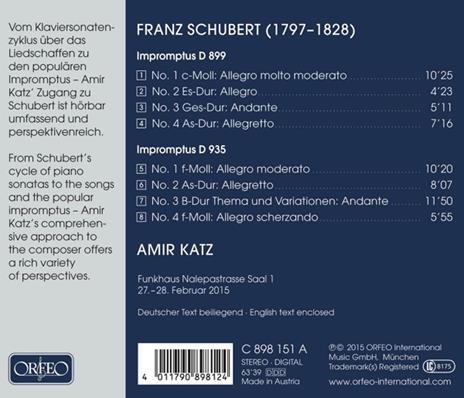 8 Impromptus - CD Audio di Franz Schubert - 2