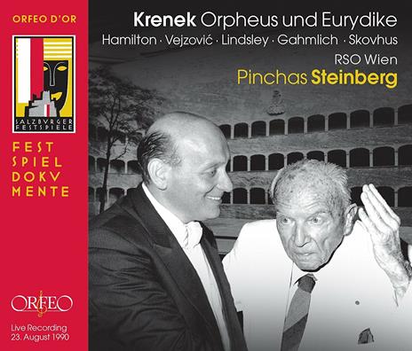 Orfeo ed Euridice - CD Audio di Pinchas Steinberg,Wiener Symphoniker,Ernst Krenek