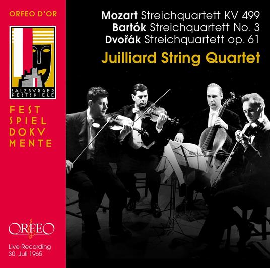 Quartetti per archi - CD Audio di Antonin Dvorak,Wolfgang Amadeus Mozart,Bela Bartok,Juilliard String Quartet