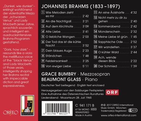 Lieder - CD Audio di Johannes Brahms - 2