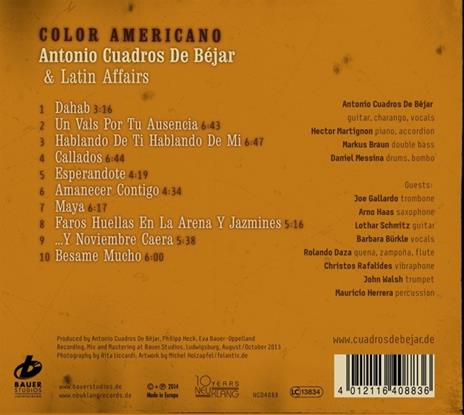 Color americano - CD Audio di Antonio Cuadros De Béjar - 2