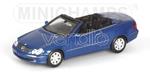 Pm400031431 Mercedes Clk Cabrio 2003 Blue 1.43 Modellino Minichamps