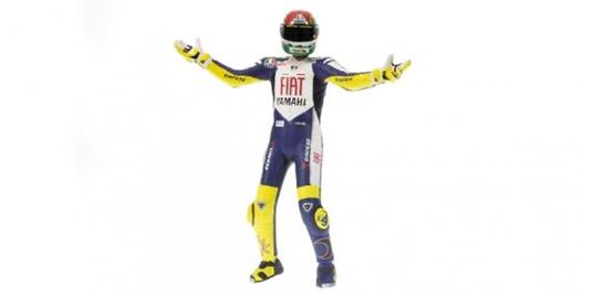 Valentino Rossi Pilota Standing Figure World Champion Motogp 2008 1:12 Model Rip312080146 - 2