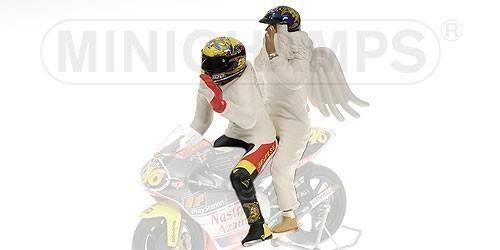 Minichamps PM312990096 FIGURA V.ROSSI 1999 + ANGEL WORLD CHAMPION 1:12 Modellino - 2