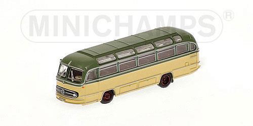 Mercedes Bus O321H 1957 Green & Cream 1:160 Model 169031080