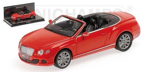 Pm436139061 Bentley Continental Gt Speed Cabrio St.James 2012 Red 1.43 Modellino Minichamps