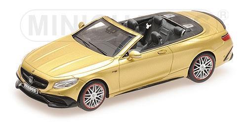 Brabus 850 Mercedes Amg S63 S-Class Cabriolet 2016 Gold 1:43 Model Rip437034234