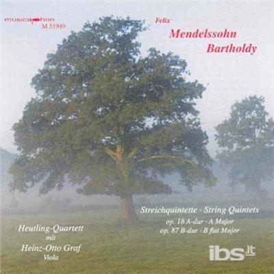 Quintetti per Archi Op.18, Op.87 - CD Audio di Felix Mendelssohn-Bartholdy