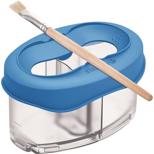 Contenitore Acquerelli Pelikan 3 Scomparti - Per Acqua E Pennelli, Base Antirovesciamento, Made In Germany - Foto 5