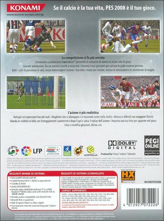 Pro Evolution Soccer 2008 - 9