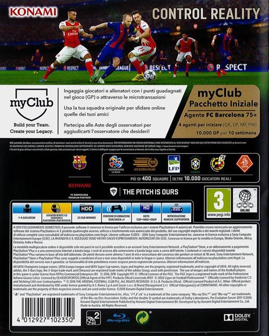 PES 2017 Pro Evolution Soccer - PS4 - 3