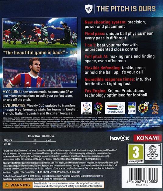 Pro Evolution Soccer 2015 D1 Ed. (UK)  - 2