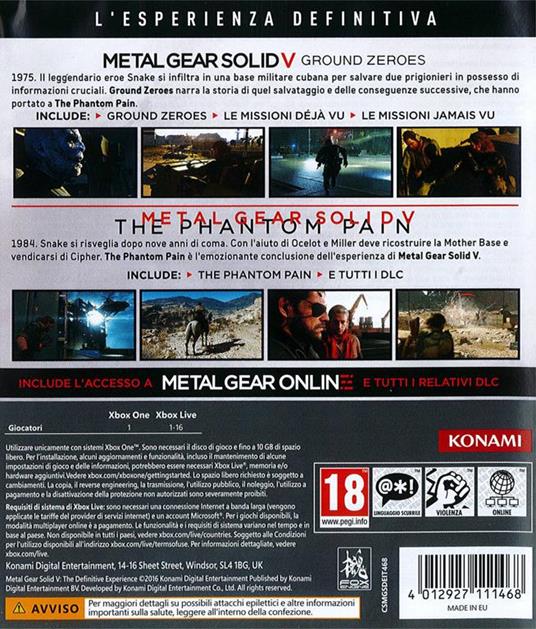 Metal Gear Solid V: The Definitive Experience - XONE - 3