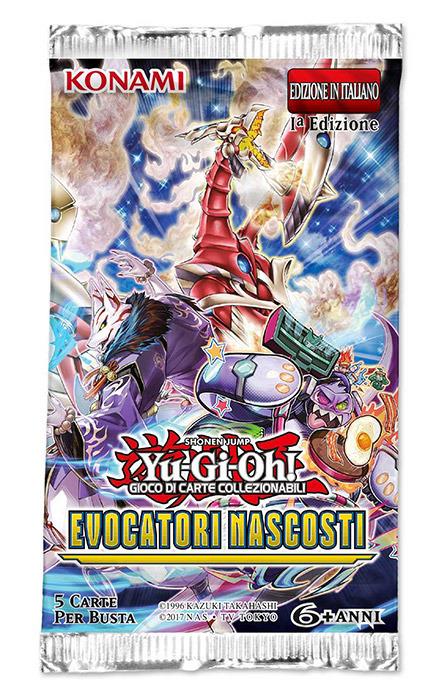 Busta 5 Carte Foil Yu-Gi-Oh!. Evocatori Nascosti