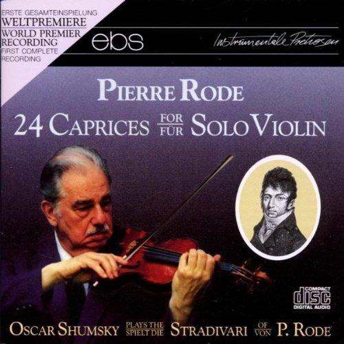 24 Caprices F Solo Violin - CD Audio di Pierre Rode