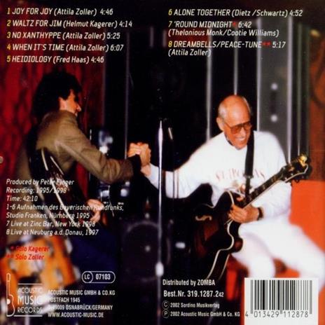 Common Language - CD Audio di Attila Zoller,Helmut Kagerer - 2