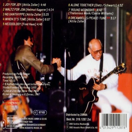 Common Language - CD Audio di Attila Zoller,Helmut Kagerer - 2