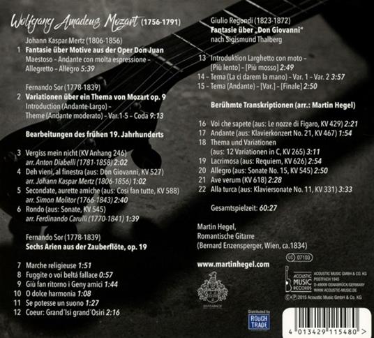 A Mozart Tribute - CD Audio di Wolfgang Amadeus Mozart,Martin Hegel - 2