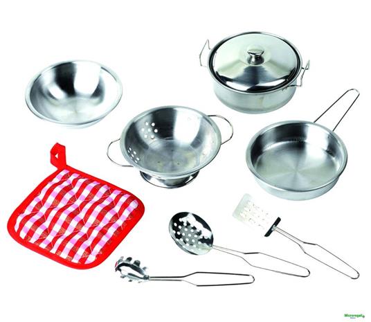 Set Da Cucina 8 Pezzi In Metallo Giocattolo Per Bambini EtàÂ  3 Anni - 2