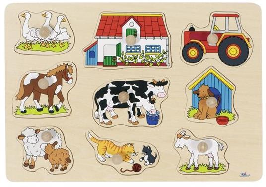 Goki 57908 Puzzle con formine 9 pz
