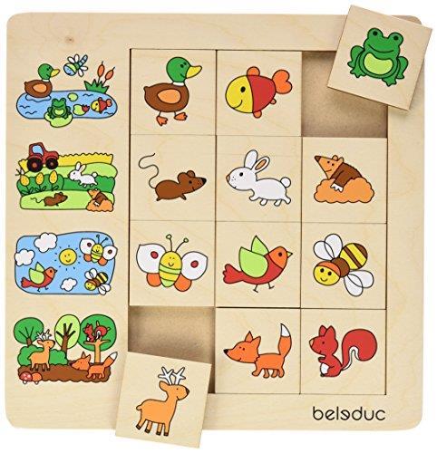 Beleduc 11050 Puzzle a cubi Ambienti